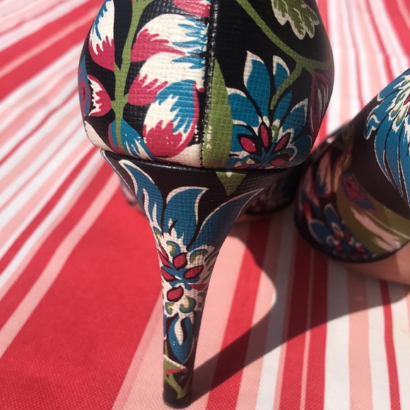 PRADA floral pointed toe pumps - Picture 4 of 8